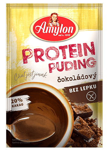 Amylon Protein Puding čokoládový bezlepkový 40 g