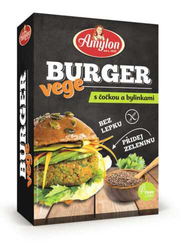Amylon Vege Burger s čočkou a bylinkami bez lepku 125 g