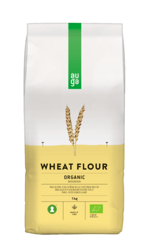 BIO Celozrnná pšeničná mouka 1000 g - Auga Auga