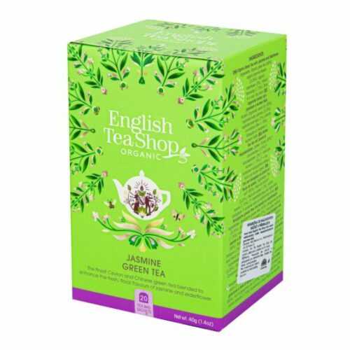 BIO Zelený čaj s jasmínem a květem bezu 40 g - English Tea Shop English Tea Shop