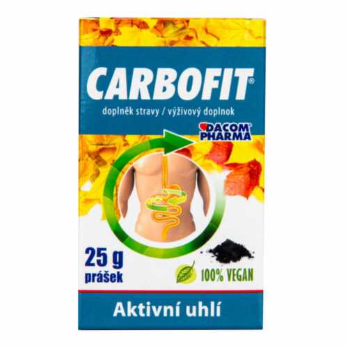 CARBOFIT aktivní rostlinné uhlí 25 g   DACOM Dacom Pharma