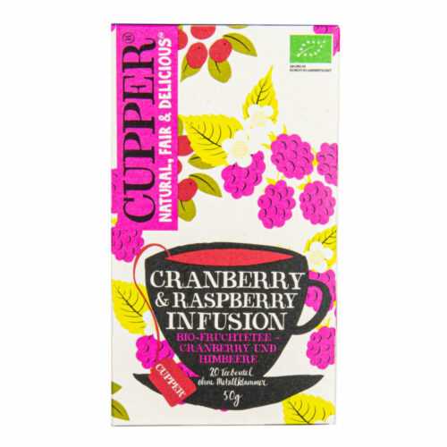 Čaj Cranberry & Raspberry 50 g BIO   CUPPER Cupper