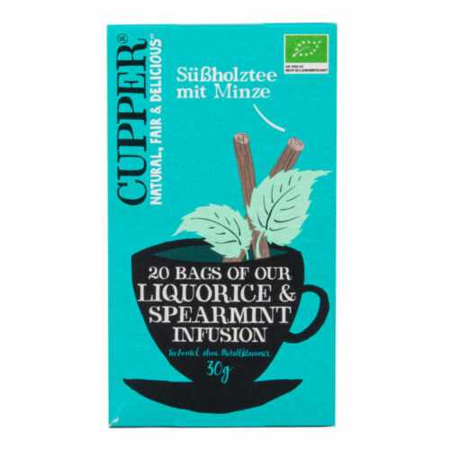 Čaj Liquorice & Spearmint Infusion 30 g BIO   CUPPER Cupper