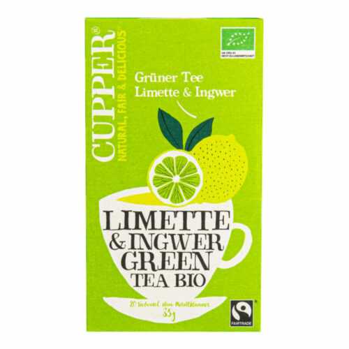 Čaj zelený Limette & Ingwer 35 g BIO   CUPPER Cupper