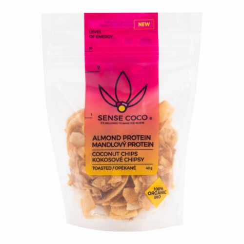 Chipsy kokosové s mandlovým proteinem 40 g BIO   SENSE COCO Sense coco