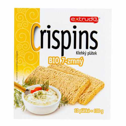 Chlebíček 7zrnný Crispins 100 g  BIO   EXTRUDO Extrudo