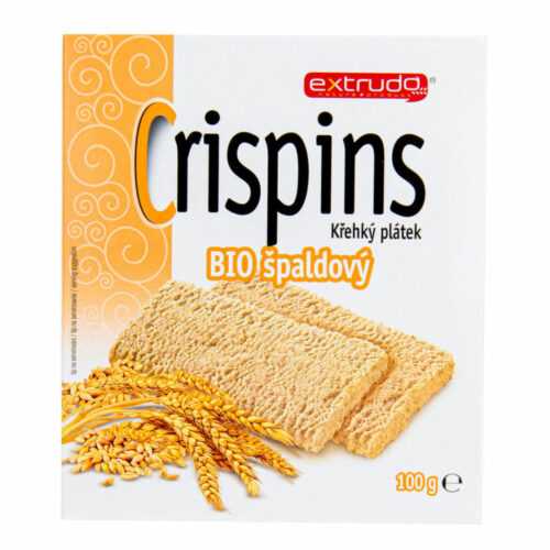 Chlebíček vícezrnný špaldový Crispins 100 g BIO   EXTRUDO Knuspi