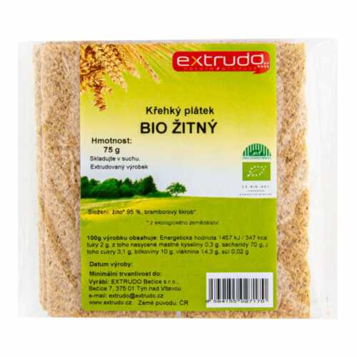 Chlebíček žitný křupavý 75 g BIO   EXTRUDO Extrudo