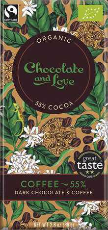 Chocolate and Love Coffe 55 % BIO 80 g