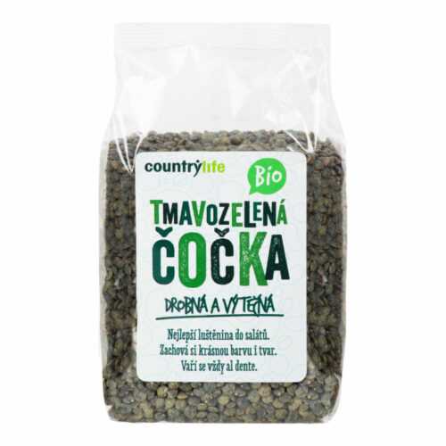 Čočka tmavozelená 500 g  BIO   COUNTRY LIFE Country Life