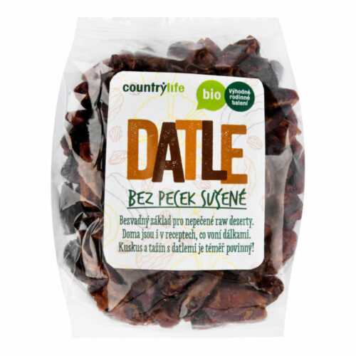 Datle sušené bez pecek 500 g BIO   COUNTRY LIFE Country Life