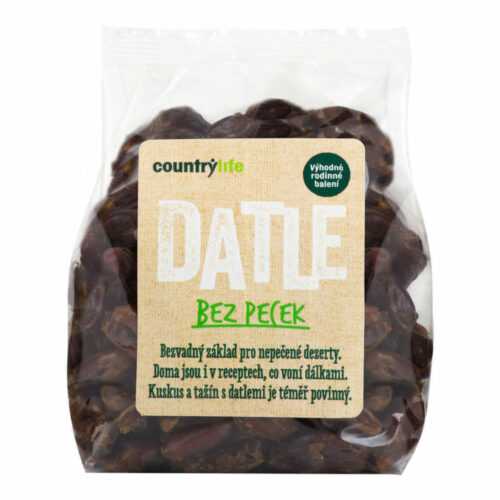 Datle sušené bez pecek 500 g   COUNTRY LIFE Country Life