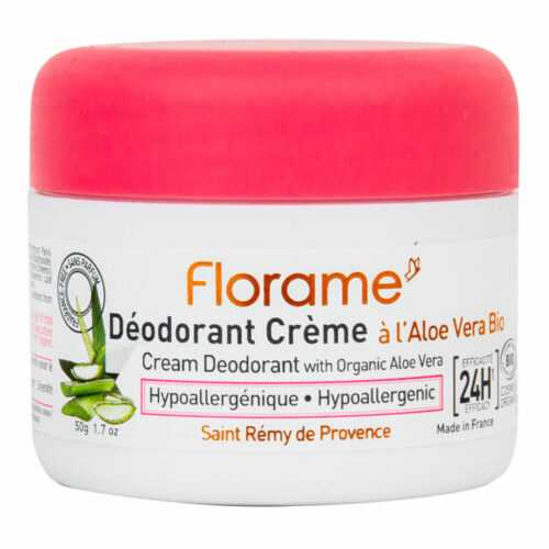 Deodorant krémový 24h hypoalergenní s aloe vera 50 g BIO   FLORAME Florame