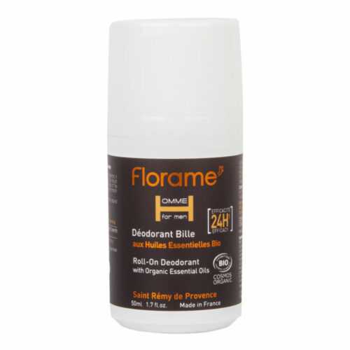 Deodorant přírodní pánský 24h roll-on HOMME 50 ml BIO   FLORAME Florame