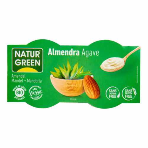 Dezert mandlový s agávovým sirupem 2x125 g BIO   NATURGREEN Naturgreen