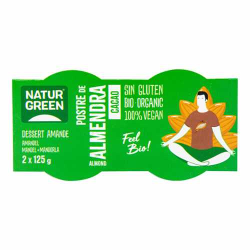 Dezert mandlový s kakaem 2x125 g BIO   NATURGREEN Naturgreen