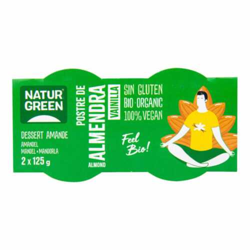 Dezert mandlový s vanilkovou příchutí 2x125 g BIO   NATURGREEN Naturgreen