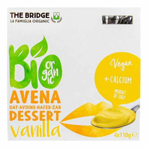Dezert ovesný vanilka 4x110 g BIO   THE BRIDGE The Bridge