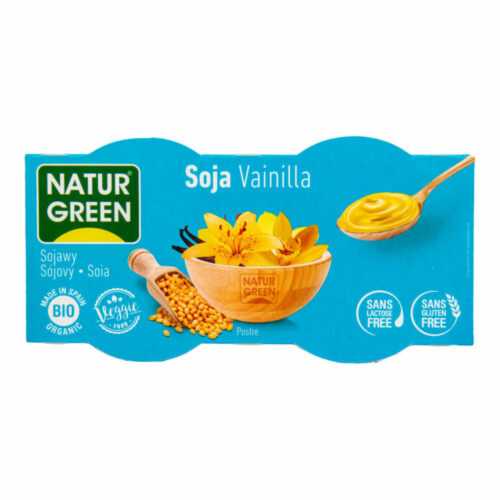 Dezert sójový s vanilkovou příchutí 2x125 g BIO   NATURGREEN Naturgreen