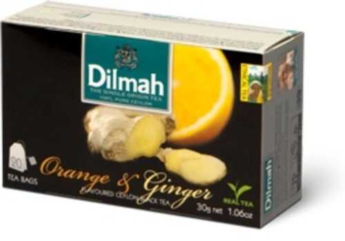 Dilmah čaj černý Pomeranč Zázvor 20 x 1