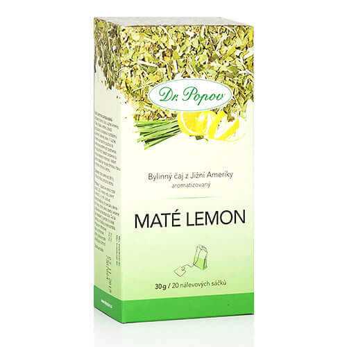 Dr. Popov Čaj maté lemon 30 g (20 x 1