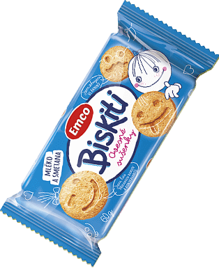 Emco Biskiti ovesné sušenky mléko smetana 60 g