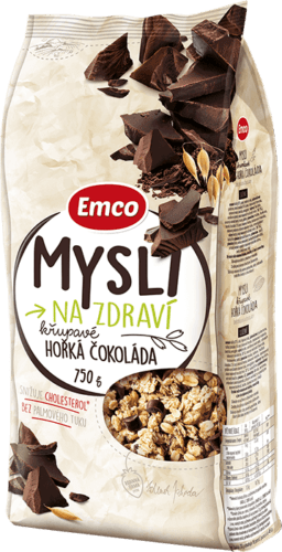 Emco Mysli křupavé - Hořká čokoláda 750 g