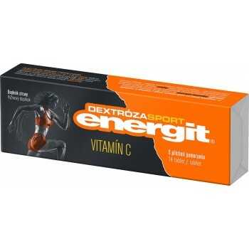 Energit Dextrose Vitamín C pomeranč 14 tablet
