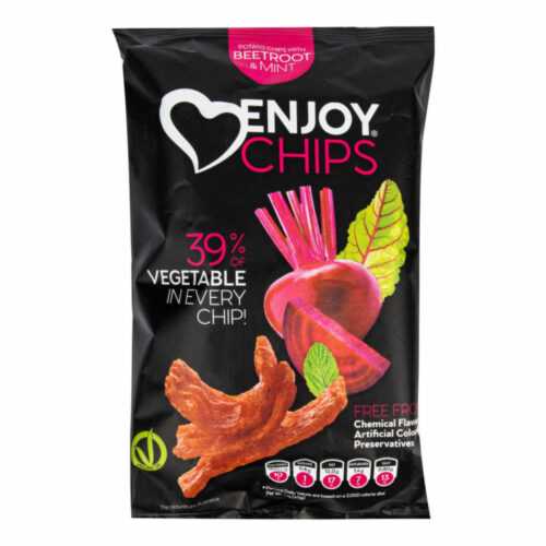 Enjoy Chips s červenou řepou a mátou 40 g   NEW DELESPINE New Delespine