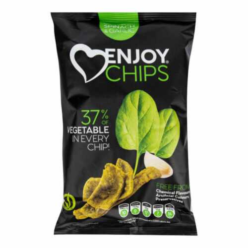 Enjoy Chips se špenátem a česnekem 40 g   NEW DELESPINE New Delespine