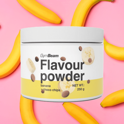 Flavour powder 250 g jahodový krém - GymBeam GymBeam