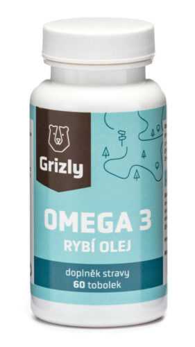 GRIZLY Omega 3 Rybí olej Forte 60 tablet