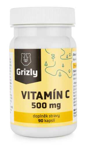 GRIZLY Vitamín C 500 mg 90 tablet