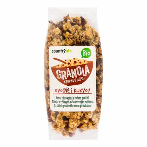 Granola - Křupavé müsli ovocné s klikvou 350 g BIO   COUNTRY LIFE Country Life