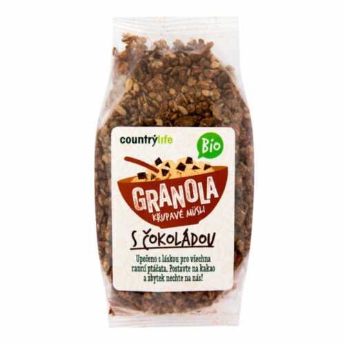 Granola - Křupavé müsli s čokoládou 350 g BIO   COUNTRY LIFE Country Life