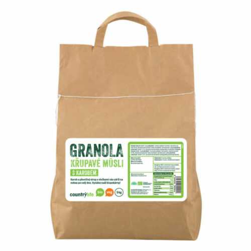 Granola - Křupavé müsli s karobem 5 kg BIO   COUNTRY LIFE Country Life