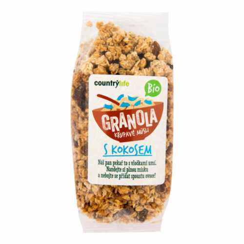 Granola - Křupavé müsli s kokosem 350 g BIO   COUNTRY LIFE Country Life