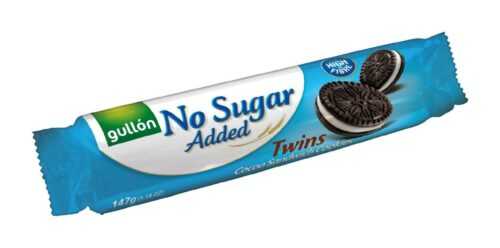 Gullón Twins kakaové sušenky plněné krémem bez přídavku cukru