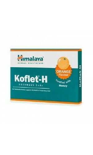 Himalaya Herbals Koflet - H s medem a pomerančem 2 x 6 pastilek