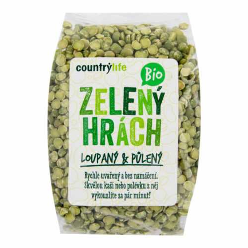 Hrách zelený půlený 500 g BIO   COUNTRY LIFE Country Life