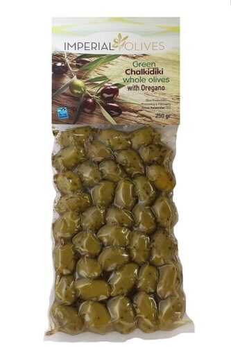 Imperial olives Zelené s oreganem 250 g