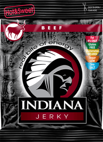 Indiana Jerky hovězí Hot & Sweet 100 g