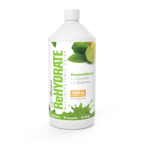 Iontový nápoj ReHydrate 1000 ml green tea lime - GymBeam GymBeam