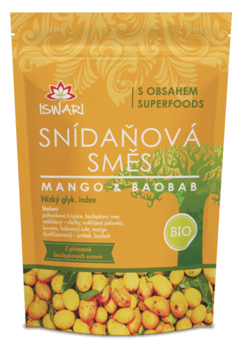 Iswari Snídaňová směs mango - baobab 300 g