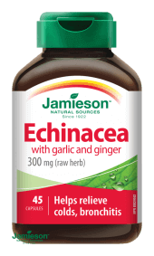 Jamieson Echinacea s česnekem a zázvorem 45 kapslí