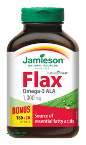 Jamieson Flax Omega-3 1000 mg lněný olej 200 kapslí