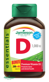Jamieson Vitamín D 1000 IU 200 + 40 tablet