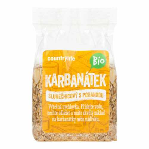 Karbanátek slunečnicový s pohankou 200 g BIO   COUNTRY LIFE Country Life