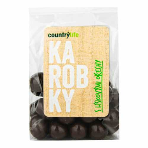 Karobky s lískovými ořechy 100 g   COUNTRY LIFE Country Life