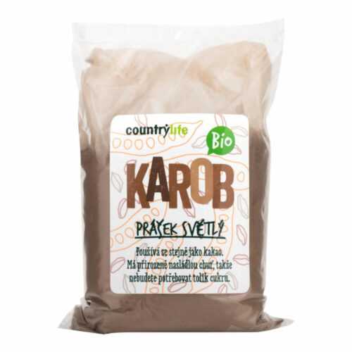 Karobový prášek světlý 500 g BIO   COUNTRY LIFE Country Life